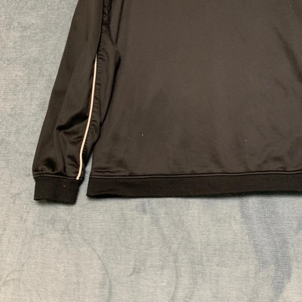 Reebok Track Jacket Men 2XS Black Performance Training Sporty Mock Neck Full Zip